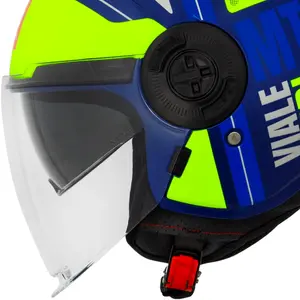 Imagem 4 de Capacete MT Viale SV Rudi D3 - Amarelo Fluor (Aberto)