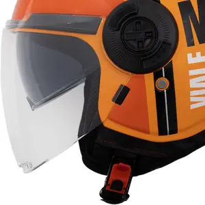 Imagem 4 de Capacete MT Viale SV Rudi C4 - Laranja (Aberto)