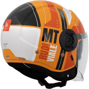 Imagem 3 de Capacete MT Viale SV Rudi C4 - Laranja (Aberto)