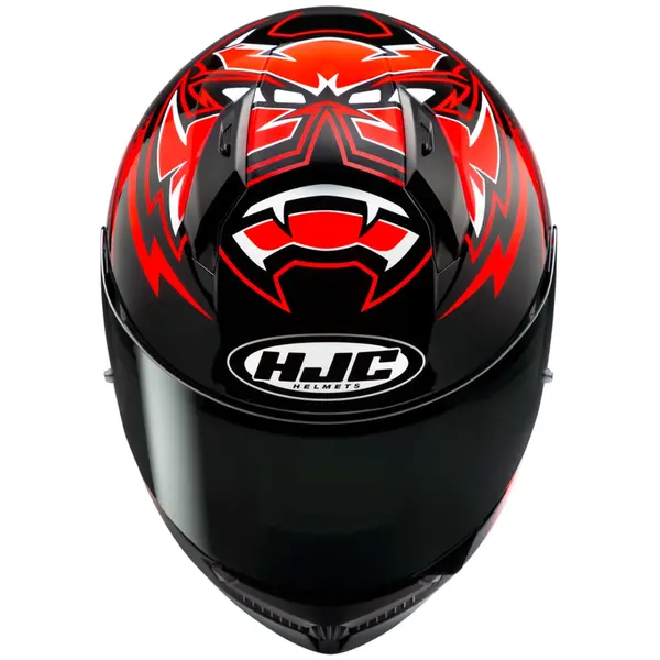 Capacete HJC C10 Fabio Quartararo 2024 - Vermelho/Preto/Branco