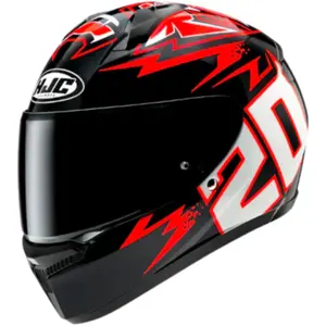 Capacete HJC C10 Fabio Quartararo 2024 - Vermelho/Preto/Branco