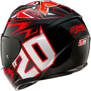 Imagem 5 de Capacete HJC C10 Fabio Quartararo 2024 - Vermelho/Preto/Branco