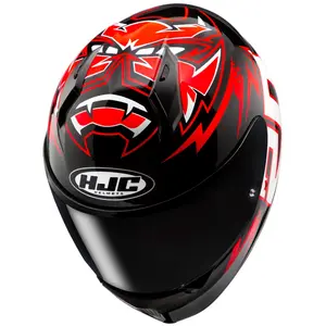 Imagem 4 de Capacete HJC C10 Fabio Quartararo 2024 - Vermelho/Preto/Branco