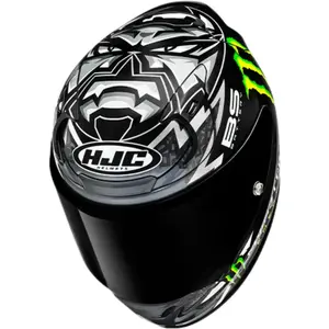 Imagem 3 de Capacete HJC RPHA 12 Fabio Quartararo Monster - Preto/Branco (Tri-Composto)