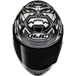 Imagem 4 de Capacete HJC RPHA 12 Fabio Quartararo Monster - Preto/Branco (Tri-Composto)