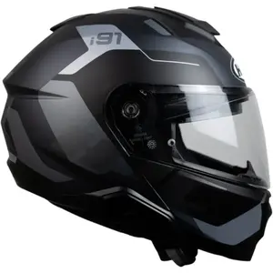 Imagem 2 de Capacete HJC I91 Carst - Preto/Cinza (Articulado)
