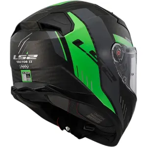 Imagem 6 de Capacete LS2 Vector 2 FF811 Carbon Grid - Verde Fluor Fosco