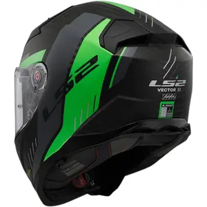 Imagem 5 de Capacete LS2 Vector 2 FF811 Carbon Grid - Verde Fluor Fosco