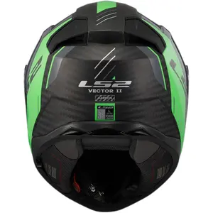 Imagem 8 de Capacete LS2 Vector 2 FF811 Carbon Grid - Verde Fluor Fosco