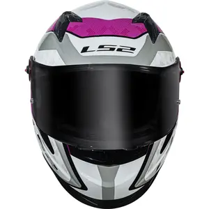 Imagem 5 de Capacete LS2 FF358 Pro Striker - Rosa/Cinza