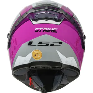 Imagem 7 de Capacete LS2 FF358 Pro Striker - Rosa/Cinza