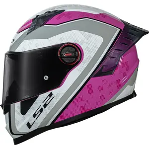 Imagem 1 de Capacete LS2 FF358 Pro Striker - Rosa/Cinza