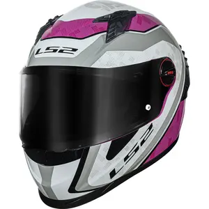 Imagem 3 de Capacete LS2 FF358 Pro Striker - Rosa/Cinza