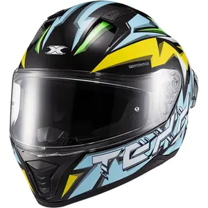 Imagem 2 de Capacete Texx Raptor Genesis - Azul/Amarelo/Branco