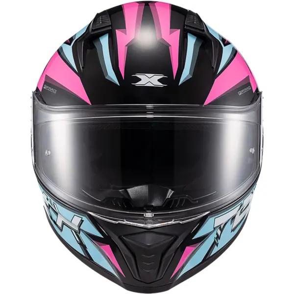 Capacete Texx Raptor Genesis - Azul/Rosa/Branco - Grid Motors