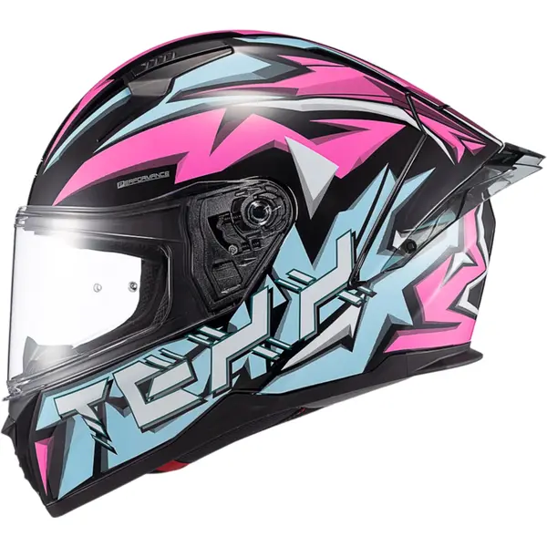 ハードレー Capacete Texx Raptor Genesis - Azul/Rosa/Branco - Grid Motors