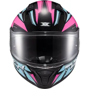 Imagem 5 de Capacete Texx Raptor Genesis - Azul/Rosa/Branco