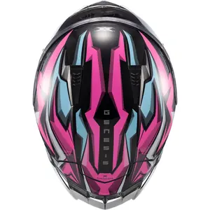 Imagem 6 de Capacete Texx Raptor Genesis - Azul/Rosa/Branco