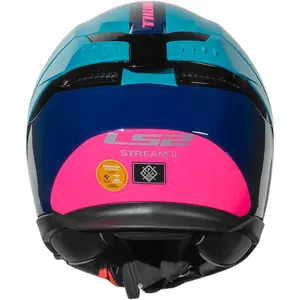 Imagem 9 de Capacete LS2 Stream 2 Thunderbiz - Azul Navy/Rosa