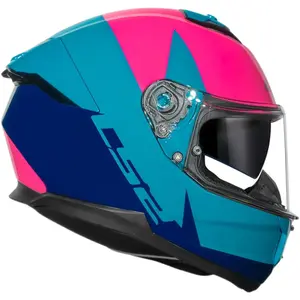 Imagem 2 de Capacete LS2 Stream 2 Thunderbiz - Azul Navy/Rosa
