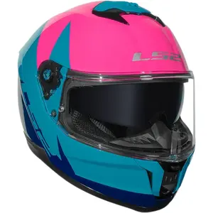 Imagem 4 de Capacete LS2 Stream 2 Thunderbiz - Azul Navy/Rosa