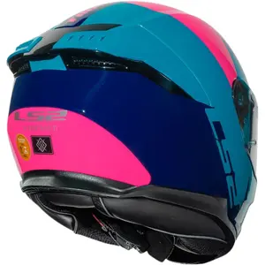 Imagem 8 de Capacete LS2 Stream 2 Thunderbiz - Azul Navy/Rosa