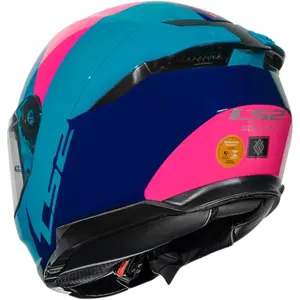 Imagem 7 de Capacete LS2 Stream 2 Thunderbiz - Azul Navy/Rosa