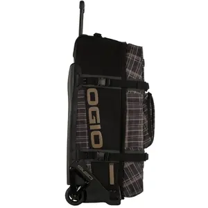 Imagem 4 de Mala Ogio Rig 9800 Wheeled Bag Plaidley Tan - Marrom/Preto