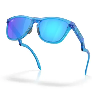 Imagem 4 de Óculos Oakley Frogskins Hybrid Fabio Quartararo Azul Ácido Fosco - com Lente Azul (Prizm)