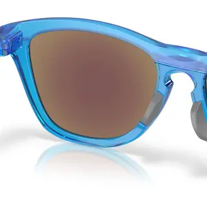 Imagem 8 de Óculos Oakley Frogskins Hybrid Fabio Quartararo Azul Ácido Fosco - com Lente Azul (Prizm)