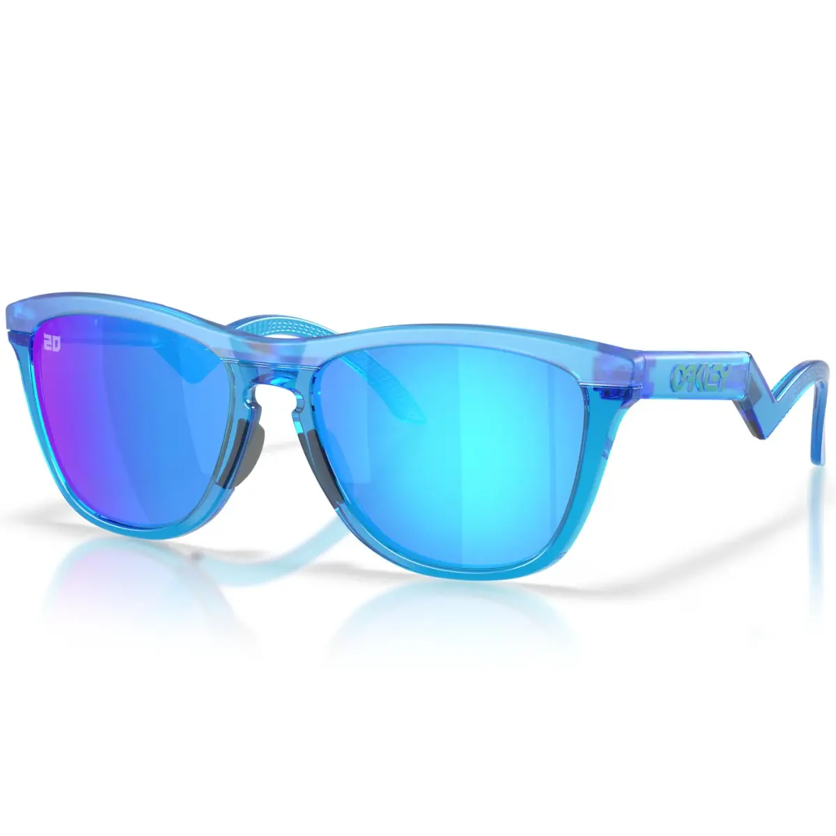 FRAGMENT×OAKLEY frogskins Vivid Blue Óculos Oakley Frogskins Hybrid Fabio Quartararo Azul Ácido Fosco