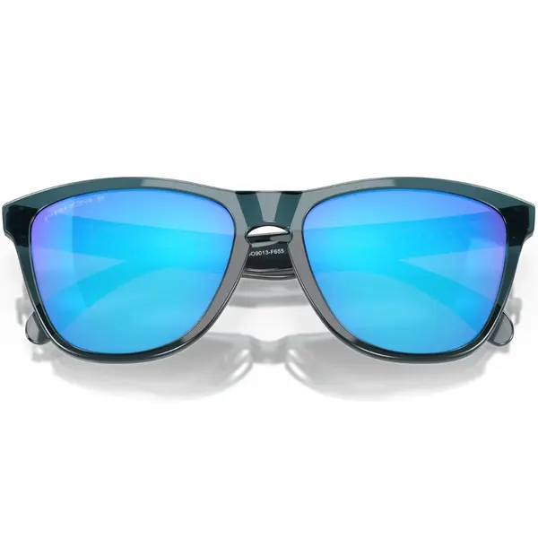 Óculos Oakley Frogskins Preto Cristal - com Lente Azul Polarizada