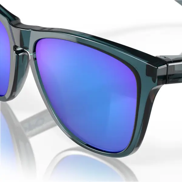Óculos Oakley Frogskins Preto Cristal - com Lente Azul Polarizada