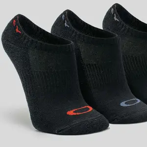 Imagem 3 de Meia Oakley Bark Low Quarter - Preto (3 Pares)