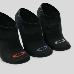 Imagem 6 de Meia Oakley Bark Low Quarter - Preto (3 Pares)
