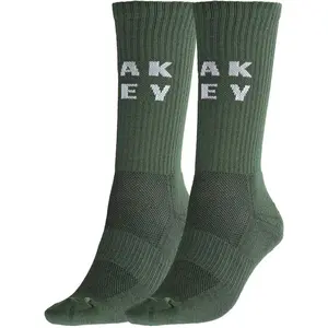 Meia Oakley Bark Crew Sock - Verde