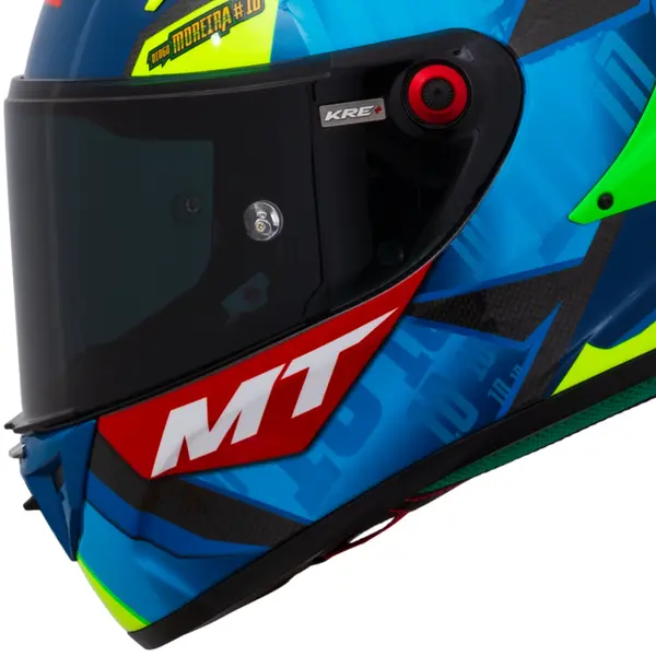 Capacete MT KRE+S Diogo Moreira A7 Carbon - Azul - Grid Motors