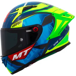 Capacete MT KRE+S Diogo Moreira A7 Carbon - Azul