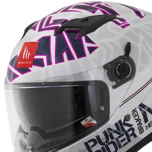 Imagem 4 de Capacete MT Braker SV Punk Rider A0 - Branco
