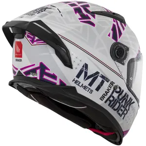 Imagem 5 de Capacete MT Braker SV Punk Rider A0 - Branco