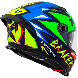 Imagem 5 de Capacete MT Braker SV Urbanspatter C6 - Verde Fluor