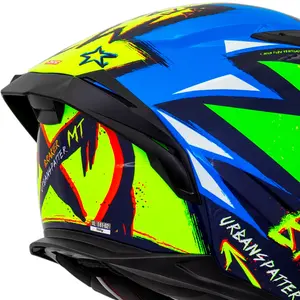 Imagem 6 de Capacete MT Braker SV Urbanspatter C6 - Verde Fluor