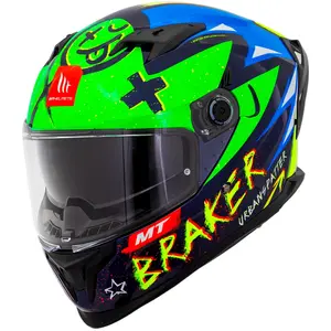 Imagem 3 de Capacete MT Braker SV Urbanspatter C6 - Verde Fluor