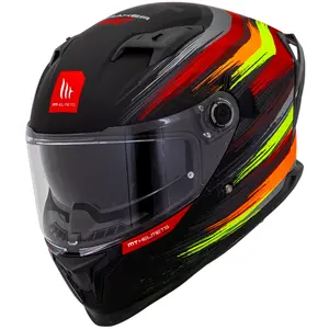 Imagem 3 de Capacete MT Braker SV Paint C4 - Preto Fosco Fluor