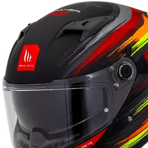 Imagem 4 de Capacete MT Braker SV Paint C4 - Preto Fosco Fluor