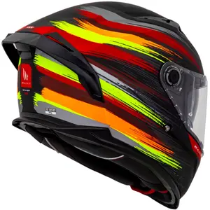 Imagem 5 de Capacete MT Braker SV Paint C4 - Preto Fosco Fluor