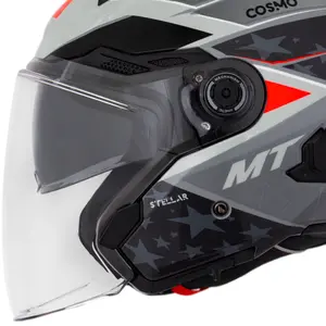Imagem 2 de Capacete MT Cosmo SV Stellar C2 - Cinza (Aberto)