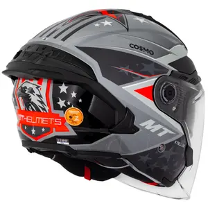 Imagem 4 de Capacete MT Cosmo SV Stellar C2 - Cinza (Aberto)