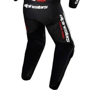 Imagem 6 de Macacão Alpinestars GP R7 1 Peça - Preto/Branco/Vermelho Fluor