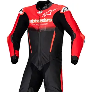 Imagem 3 de Macacão Alpinestars GP R7 1 Peça - Preto/Vermelho/Branco